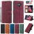 Samsung Galaxy Note 9 Wallet RFID Blocking Kickstand Case Red