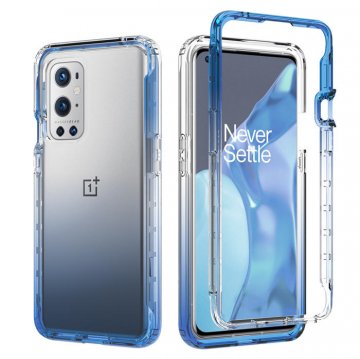 OnePlus 9 Pro Shockproof Clear Gradient Cover Blue