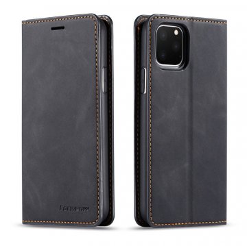 Forwenw iPhone 11 Pro Max Wallet Kickstand Magnetic Case Black