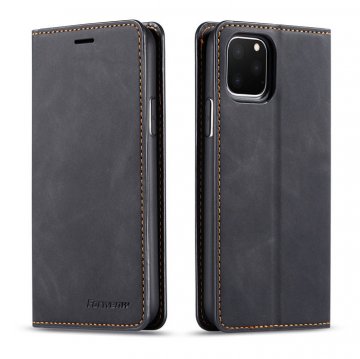 Forwenw iPhone 11 Pro Wallet Kickstand Magnetic Shockproof Case Black