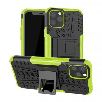 Hybrid Rugged iPhone 11 Pro Kickstand Shockproof Case Green