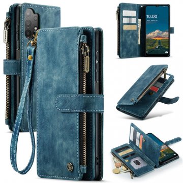 CaseMe Samsung Galaxy A13 5G Wallet Kickstand Case Blue
