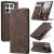 CaseMe Xiaomi 15 Pro Wallet Magnetic Suede Leather Case Coffee