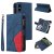 iPhone X/XS Zipper Wallet Magnetic Stand Case Blue