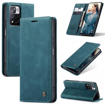 CaseMe Xiaomi Poco X4 NFC Wallet Magnetic Case Blue