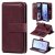 Samsung Galaxy S9 Multi-function 10 Card Slots Wallet Case Claret