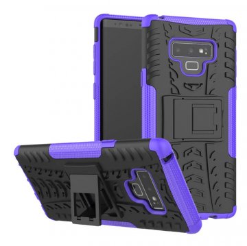 Samsung Galaxy Note 9 Hybrid Rugged PC + TPU Kickstand Case Purple