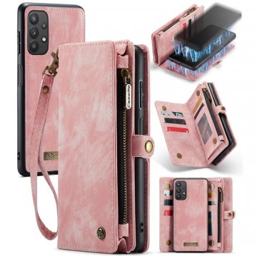 CaseMe Samsung Galaxy A32 5G Wallet Case with Wrist Strap Pink