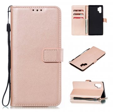 Samsung Galaxy Note 10 Plus Wallet Kickstand Magnetic Case Rose Gold
