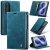 CaseMe Samsung Galaxy Z Fold8 Suede Leather Wallet Case Blue