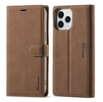 Forwenw iPhone 12/12 Pro Wallet Kickstand Magnetic Case Brown