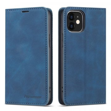 Forwenw iPhone 12 Mini Wallet Kickstand Magnetic Case Blue