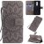 OnePlus 8 Embossed Sunflower Wallet Stand Case Gray