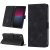Skin-friendly Sony Xperia 10 IV Wallet Stand Case with Wrist Strap Black