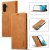 LC.IMEEKE Samsung Galaxy S23 FE Wallet Magnetic Case Brown