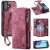 CaseMe iPhone 17 2-in-1 Magnetic Wallet Case with MagSafe & RFID Blocking Red