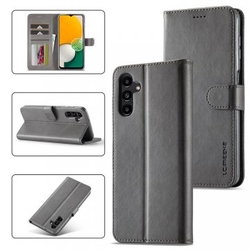 LC.IMEEKE Samsung Galaxy A13 5G Wallet Magnetic Stand Case Gray