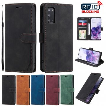 Samsung Galaxy S20 Plus Wallet RFID Blocking Kickstand Case Black