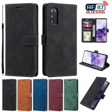 Samsung Galaxy S20 Wallet RFID Blocking Kickstand Case Black