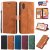 iPhone XS Max Wallet RFID Blocking Kickstand Case Brown