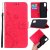 Samsung Galaxy S20 Plus Butterfly Pattern Wallet Magnetic Stand Case Red
