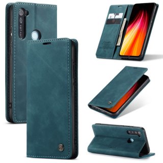 CaseMe Xiaomi Redmi Note 8 Wallet Kickstand Magnetic Flip Case Blue