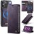 CaseMe iPhone 17 Pro Max 2-in-1 Magnetic Wallet Case – Wireless Charging & RFID Blocking Purple