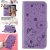 iPhone XS Max Embossed Cat Bee Wallet Magnetic Stand Case Purple