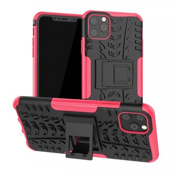 Hybrid Rugged iPhone 11 Pro Max Kickstand Shockproof Case Rose