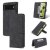 AZNS Google Pixel 6 Pro Wallet Magnetic Kickstand Case Black