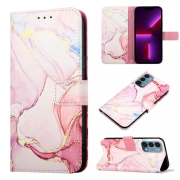 Marble Pattern OnePlus Nord N200 5G Wallet Stand Case Rose Gold
