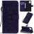 Samsung Galaxy A81/Note 10 Lite Embossed Sunflower Wallet Stand Case Purple