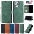 iPhone 13 Pro Max Wallet RFID Blocking Kickstand Case Green