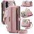 CaseMe Samsung Galaxy A17 Crossbody Wallet Case with RFID Blocking Pink