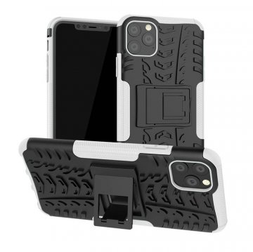 Hybrid Rugged iPhone 11 Pro Max Kickstand Shockproof Case White