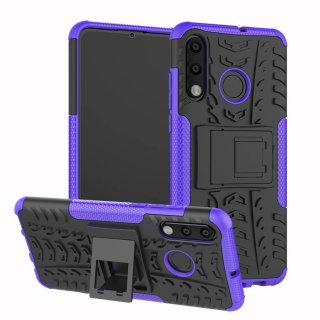 Huawei P30 Lite Hybrid Rugged PC + TPU Kickstand Case Purple