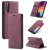 CaseMe Samsung Galaxy A50 Wallet Kickstand Magnetic Case Red