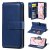 Samsung Galaxy Note 10 Multi-function 10 Card Slots Wallet Case Dark Blue