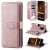 Samsung Galaxy S9 Plus Multi-function 10 Card Slots Wallet Case Rose Gold