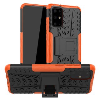 Samsung Galaxy S20 Plus Hybrid Rugged PC + TPU Kickstand Case Orange