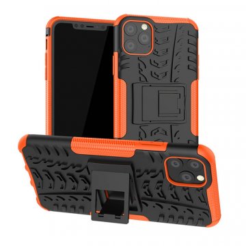 Hybrid Rugged iPhone 11 Pro Max Kickstand Shockproof Case Orange