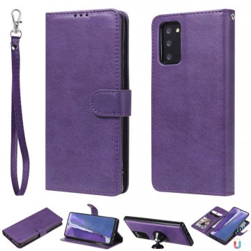 Samsung Galaxy Note 20 Wallet Detachable 2 in 1 Case Purple