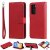 Huawei P40 Wallet Detachable 2 in 1 Stand Case Red