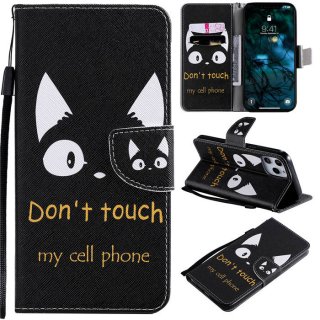 iPhone 12 Pro Max Embossed Cat Ears Wallet Magnetic Stand Case