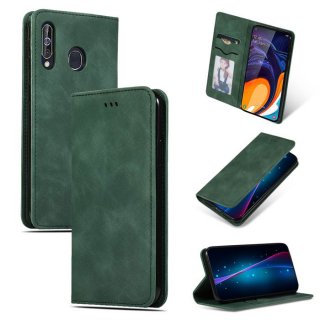 Samsung Galaxy A60 Wallet Stand Magnetic Shockproof Case Green