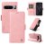 YIKATU Google Pixel 8 Pro Skin-touch Wallet Kickstand Case Pink