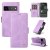 YIKATU Google Pixel 6 Pro Skin-touch Wallet Kickstand Case Purple
