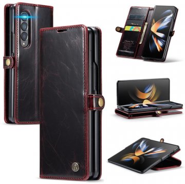 CaseMe Samsung Galaxy Z Fold4 Wallet Kickstand Case Red