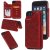 iPhone 7/8/SE 2020 Embossed Wallet Magnetic Stand Case Red