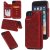 iPhone 7/8/SE 2020 Embossed Wallet Magnetic Stand Case Red